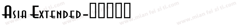 Asia Extended字体转换